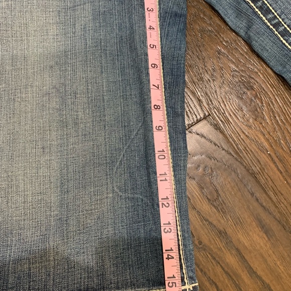 Elie Tahari Wide Leg Blue Jeans Shorts - Picture 8 of 9